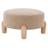 SAFAVIEH Couture Polixeni Scandinavian Round Ottoman