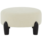 SAFAVIEH Couture Polixeni Scandinavian Round Ottoman