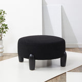 SAFAVIEH Couture Polixeni Scandinavian Round Ottoman