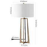 SAFAVIEH Couture Pollyanna Metal Base Table Lamp - 16Wx16Dx32H