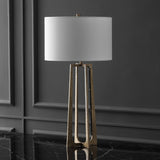 SAFAVIEH Couture Pollyanna Metal Base Table Lamp - 16Wx16Dx32H