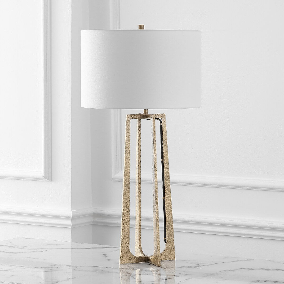 SAFAVIEH Couture Pollyanna Metal Base Table Lamp - 16Wx16Dx32H