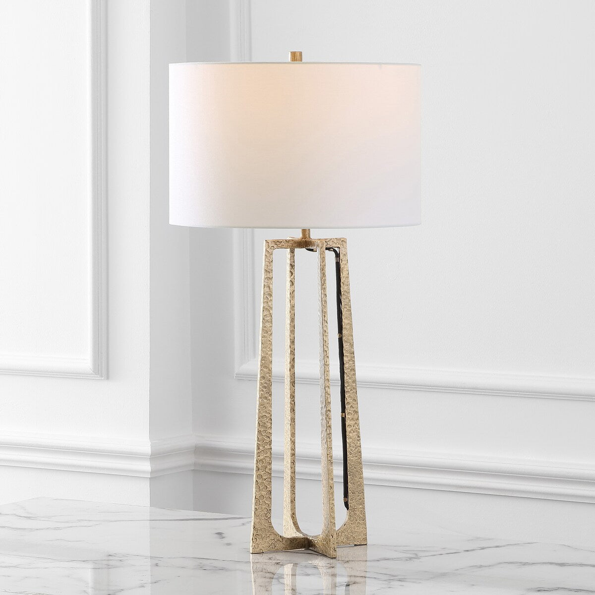 SAFAVIEH Couture Pollyanna Metal Base Table Lamp - 16Wx16Dx32H