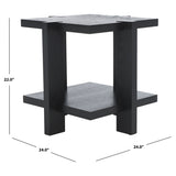 SAFAVIEH Couture Quigley Square Wood Accent Table - 24Wx24Dx22H