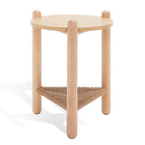 SAFAVIEH Couture Rahel Woven Shelf Accent Table - 15 In. W x 15 In. D x 20 In. H - 15Wx15Dx20H