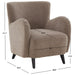 SAFAVIEH Couture Rayanne Modern Wingback Chair - 28Wx34Dx31H