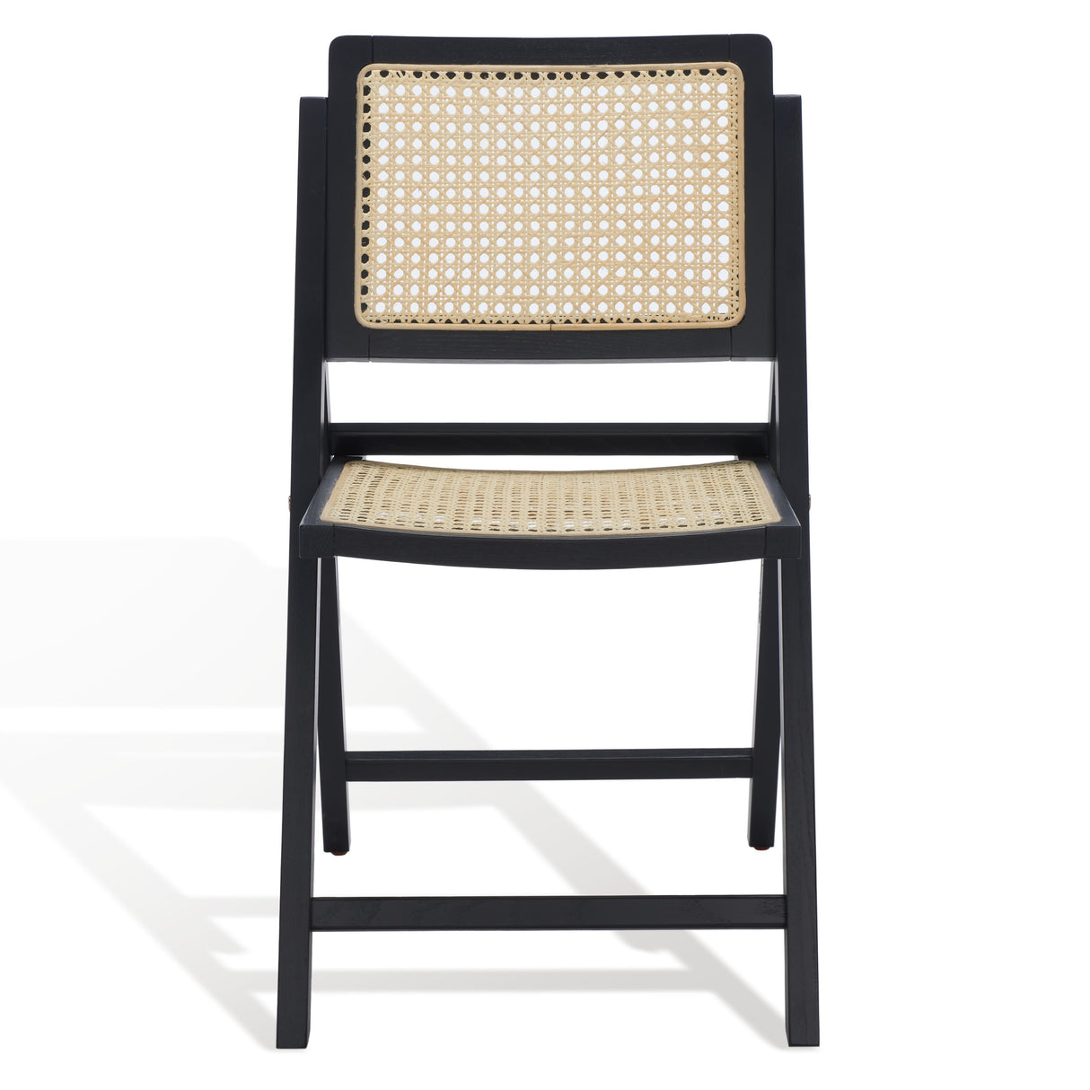 SAFAVIEH Couture Reinalda Cane Folding Dining Chair (Set of 2) - 18 In. W x 23 In. D x 33 In. H - 18Wx23Dx33H