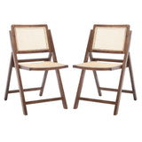 SAFAVIEH Couture Reinalda Cane Folding Dining Chair (Set of 2) - 18 In. W x 23 In. D x 33 In. H - 18Wx23Dx33H