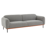 SAFAVIEH Couture Rinnie Linen Sofa - 90 In W x 34 In D x 31 In H - 90Wx34Dx31H