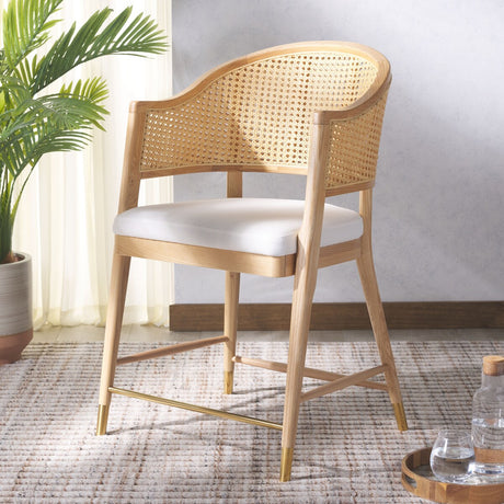 SAFAVIEH Couture Rogue Rattan 23-inch Counter Stool - 24Wx23Dx38H