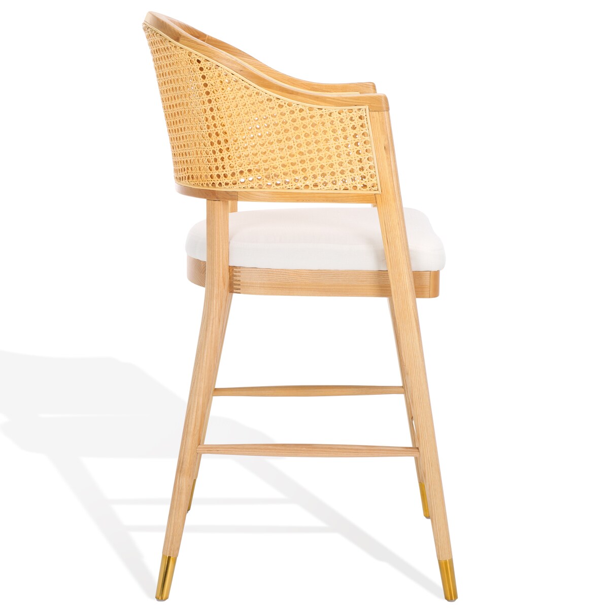 SAFAVIEH Couture Rogue Rattan 27-inch Barstool - 24Wx23Dx42H