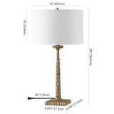 SAFAVIEH Couture Roxalina Metal Base Table Lamp - 16Wx16Dx29H