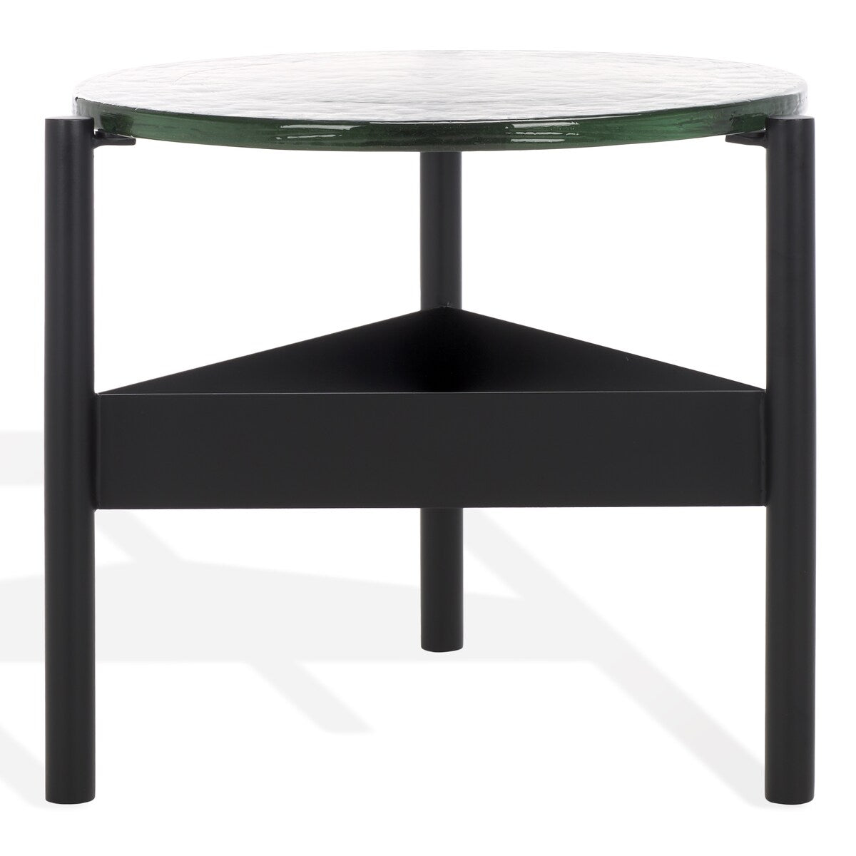 SAFAVIEH Couture Rozalia Cast Glass Accent Table. - 21Wx19Dx17H