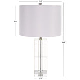 SAFAVIEH Couture Rubye 27" Crystal Table Lamp - 15" W x 15" D x 27" H - 15Wx15Dx27H