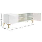 SAFAVIEH Couture Salle Media Unit - 60" W x 16" L x 22.8" H - 60Wx16Dx23H