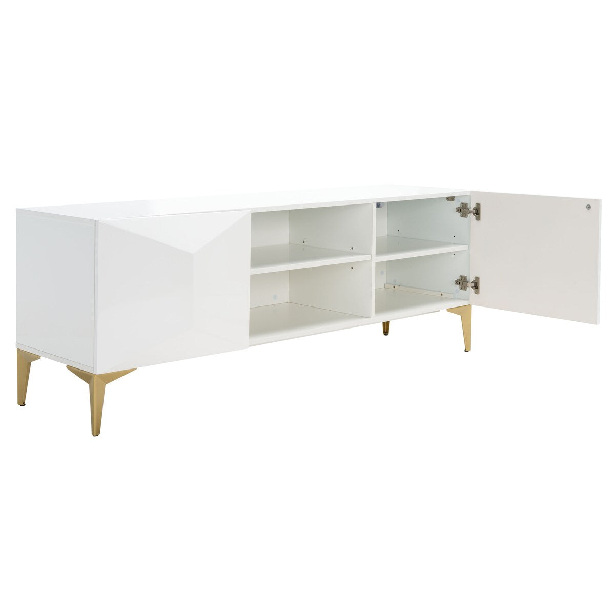 SAFAVIEH Couture Salle Media Unit - 60" W x 16" L x 22.8" H - 60Wx16Dx23H