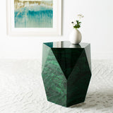 SAFAVIEH Couture Sanny Malachite End Table - 18Wx18Dx21H