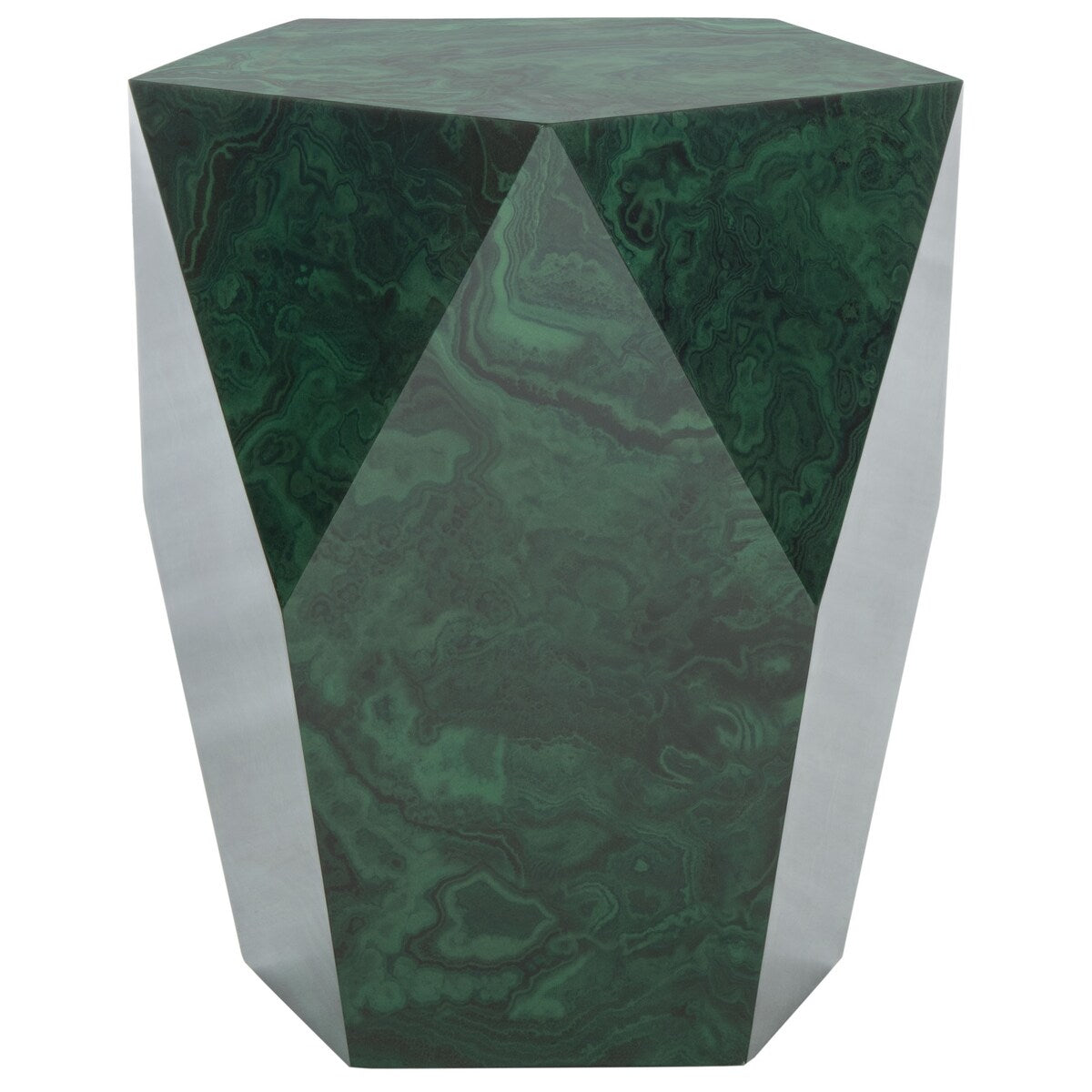 SAFAVIEH Couture Sanny Malachite End Table - 18Wx18Dx21H