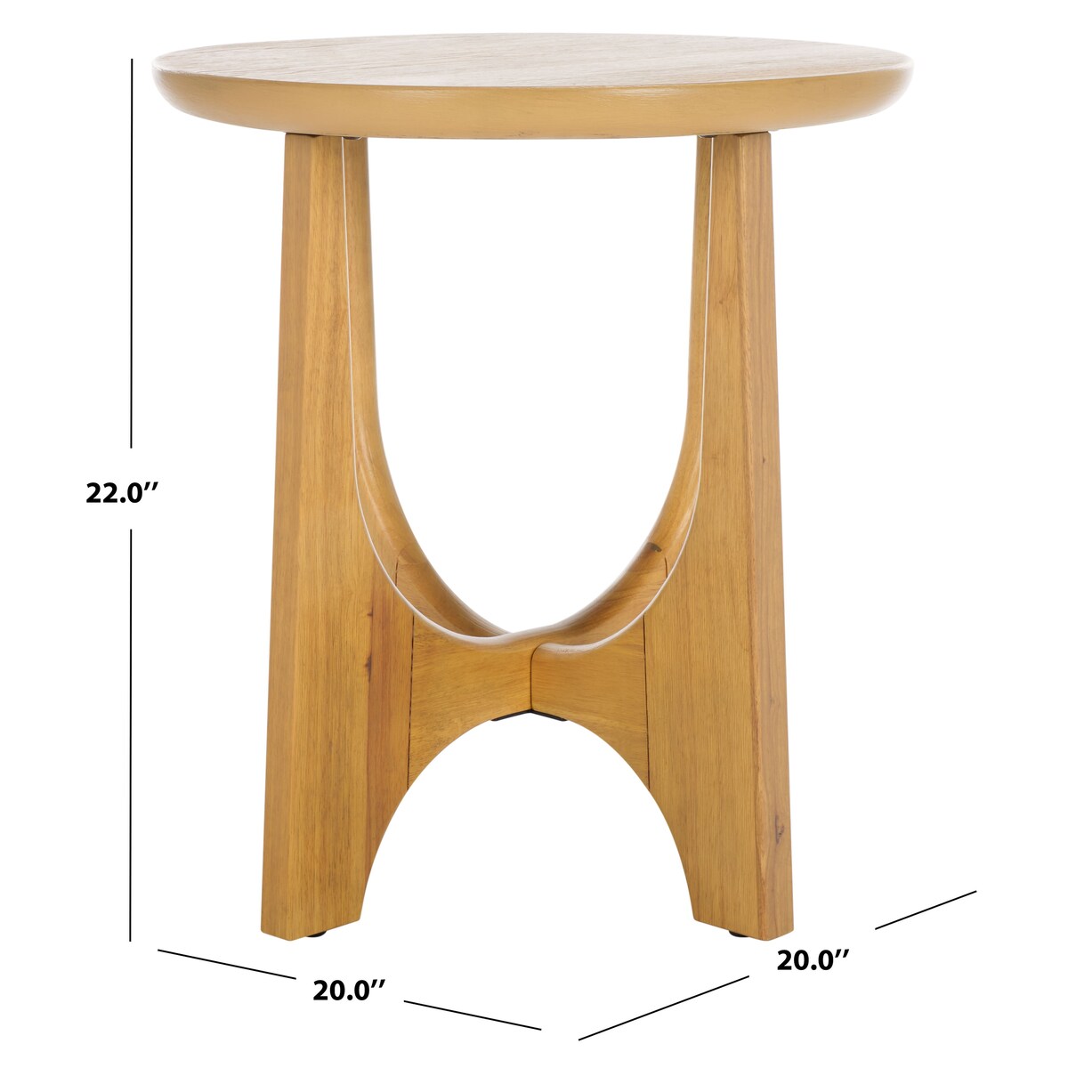 SAFAVIEH Couture Sasha Wood Accent Table - 20Wx20Dx22H