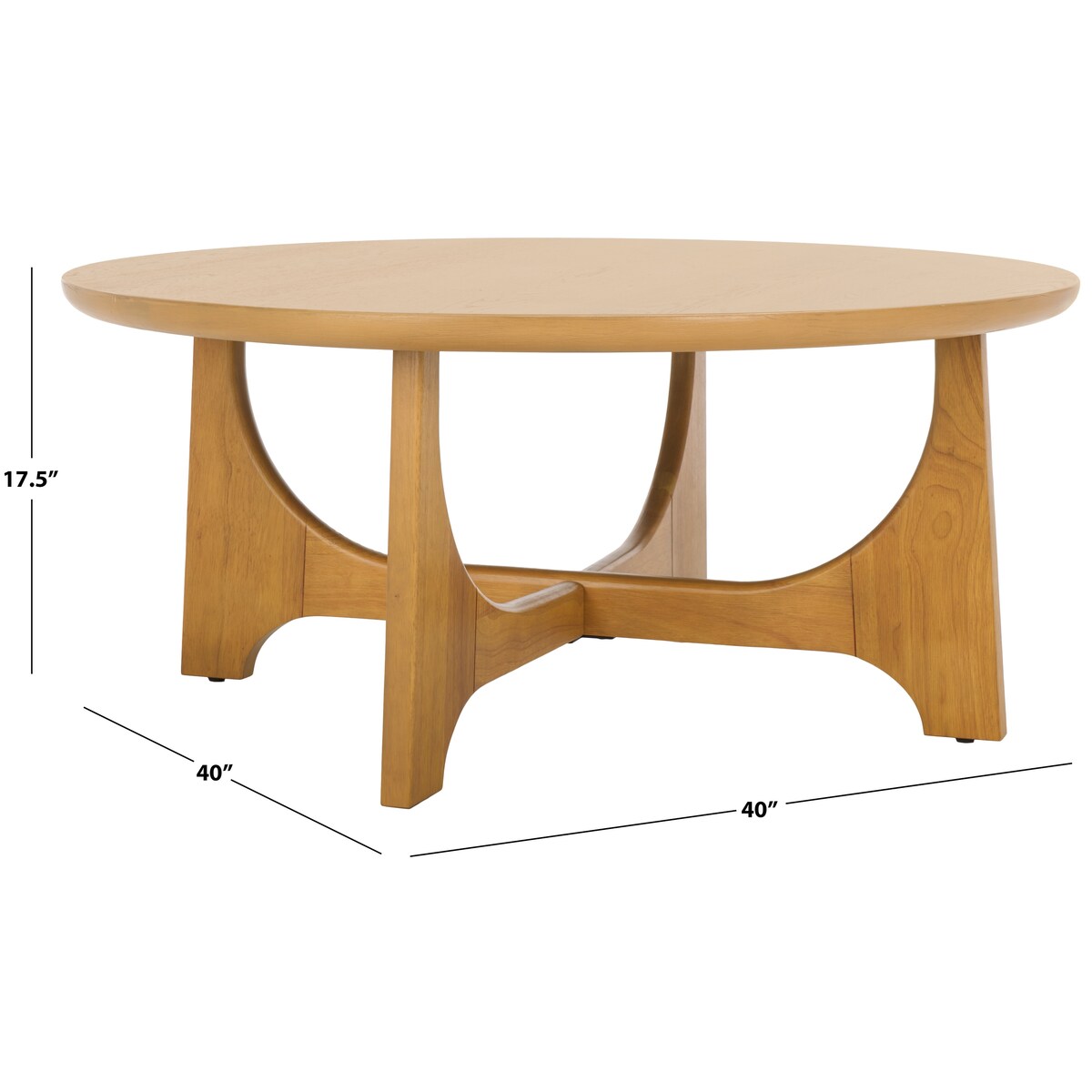 SAFAVIEH Couture Sasha Wood Coffee Table - 40Wx40Dx18H