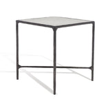 SAFAVIEH Couture Saturna Forged Metal Square End Table - 18" W x 18" L x 20" H - 18Wx18Dx20H