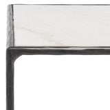 SAFAVIEH Couture Saturna Forged Metal Square End Table - 18" W x 18" L x 20" H - 18Wx18Dx20H