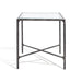 SAFAVIEH Couture Saturna Forged Metal Square End Table - 18" W x 18" L x 20" H - 18Wx18Dx20H