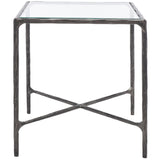 SAFAVIEH Couture Saturna Forged Metal Square End Table - 18" W x 18" L x 20" H - 18Wx18Dx20H