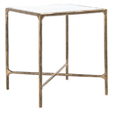 SAFAVIEH Couture Saturna Forged Metal Square End Table - 18" W x 18" L x 20" H - 18Wx18Dx20H