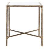 SAFAVIEH Couture Saturna Forged Metal Square End Table - 18" W x 18" L x 20" H - 18Wx18Dx20H