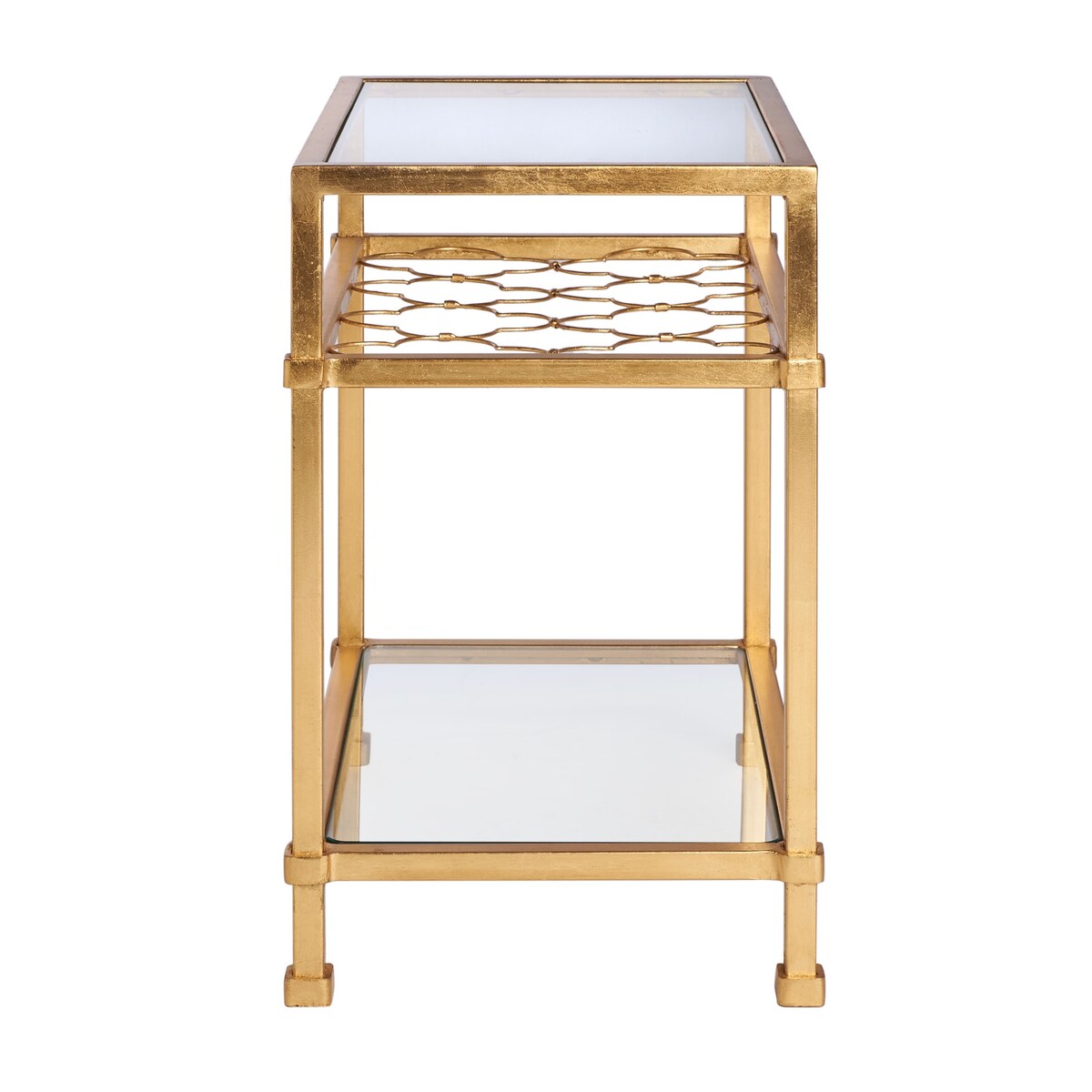 SAFAVIEH Couture Sebiha Side Table - 22" W x 13.1" L x 22" H - 22Wx13Dx22H