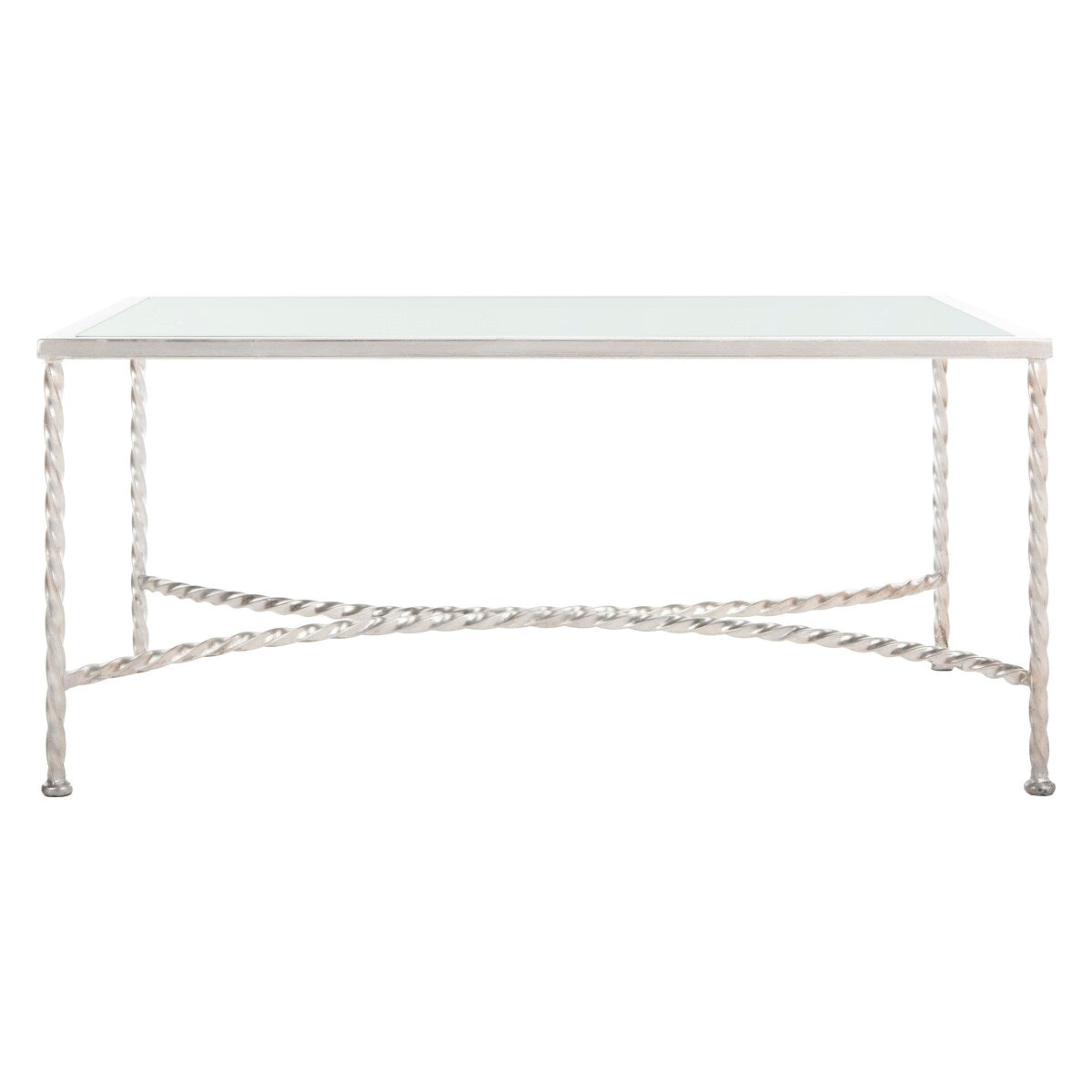 SAFAVIEH Couture Sedighe Glass Coffee Table - 40" W x 24" D x 18" H - 40Wx24Dx18H