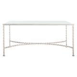 SAFAVIEH Couture Sedighe Glass Coffee Table - 40" W x 24" D x 18" H - 40Wx24Dx18H