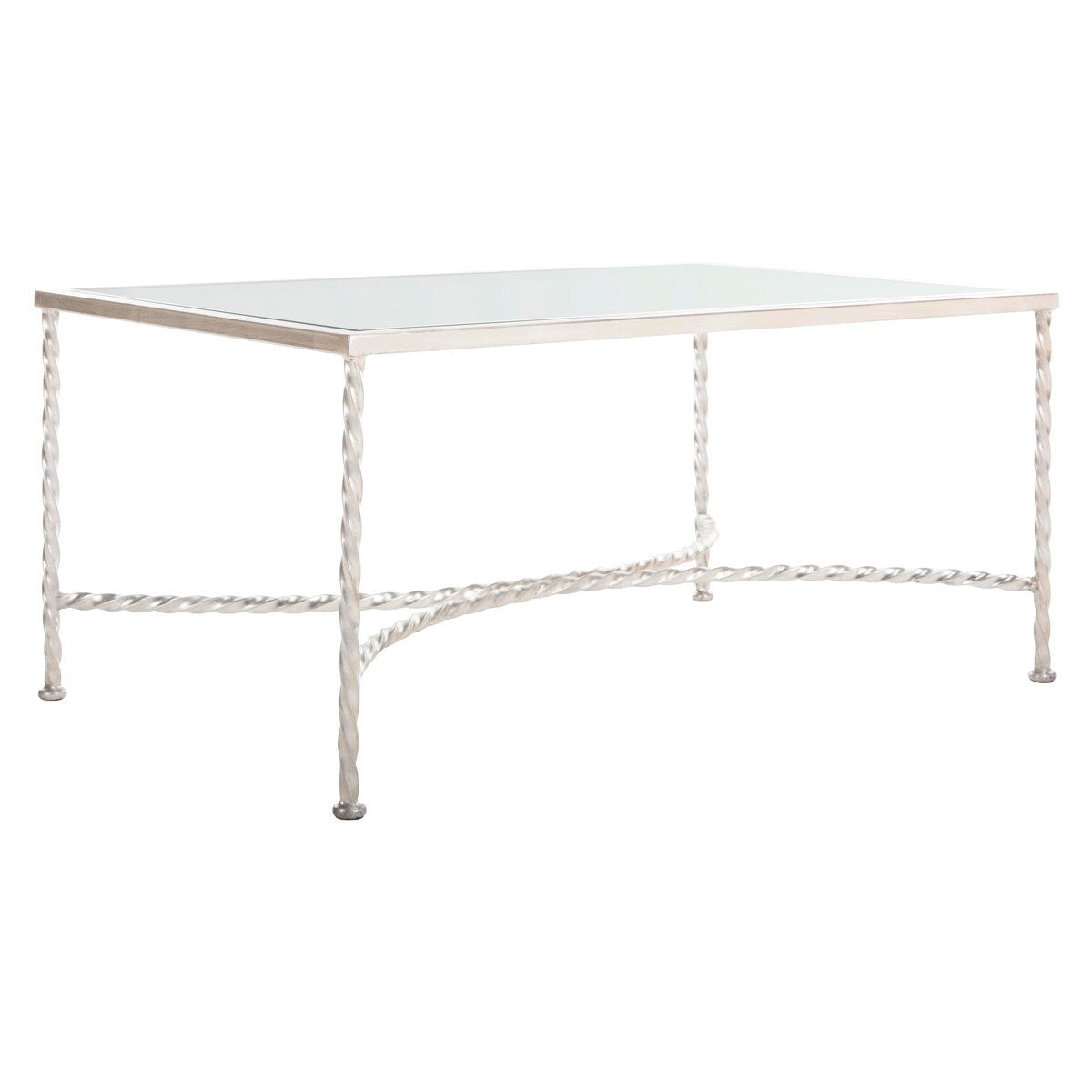 SAFAVIEH Couture Sedighe Glass Coffee Table - 40" W x 24" D x 18" H - 40Wx24Dx18H