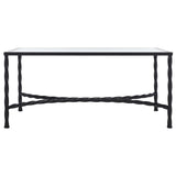 SAFAVIEH Couture Sedighe Glass Coffee Table - 40" W x 24" D x 18" H - 40Wx24Dx18H