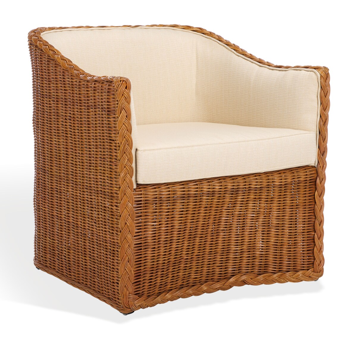 SAFAVIEH Couture Sharon Rattan Accent Chair - 28Wx29Dx30H