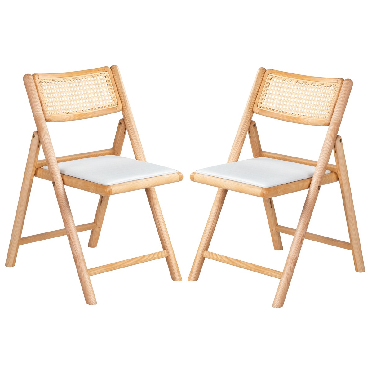 SAFAVIEH Couture Shaylie Folding 18-inch Dining Chair [SET of 2] - 19Wx24Dx32H