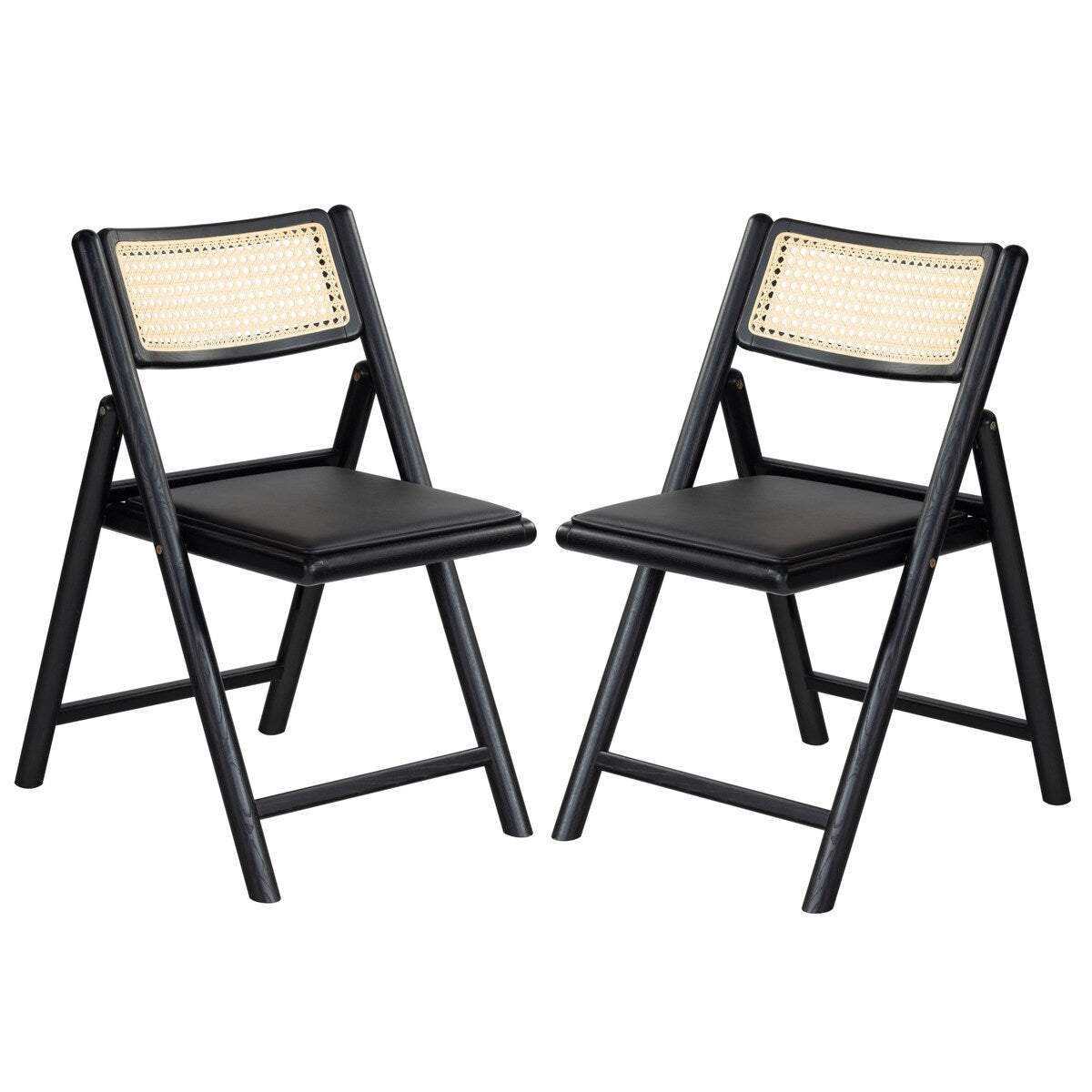 SAFAVIEH Couture Shaylie Folding 18-inch Dining Chair [SET of 2] - 19Wx24Dx32H