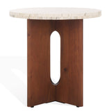 SAFAVIEH Couture Shayna Travertine Accent Table - 20Wx20Dx20H