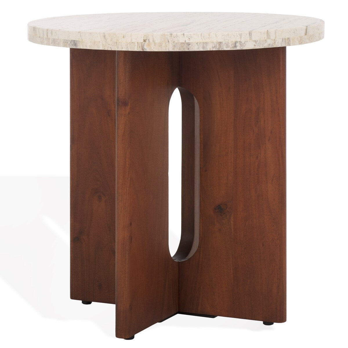 SAFAVIEH Couture Shayna Travertine Accent Table - 20Wx20Dx20H