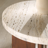 SAFAVIEH Couture Shayna Travertine Accent Table - 20Wx20Dx20H