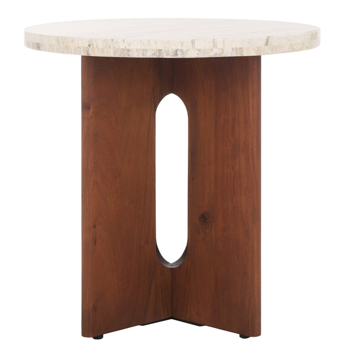 SAFAVIEH Couture Shayna Travertine Accent Table - 20Wx20Dx20H