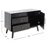 SAFAVIEH Couture Shikha Mid-Century 39-inch Storage TV Media Stand - 39" W x 18" L x 27" H - 39Wx18Dx27H