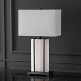 SAFAVIEH Couture Silvia 28" Alabaster Table Lamp - 15" W x 8" D x 28" H - 15Wx8Dx28H