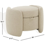 SAFAVIEH Couture Sivan Storage Ottoman (Fully Assembled)