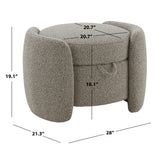 SAFAVIEH Couture Sivan Storage Ottoman (Fully Assembled)