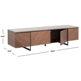 SAFAVIEH Couture Stine Chevron 60-inch TV Stand - 60" W x 16" L x 16" H - 60Wx16Dx16H