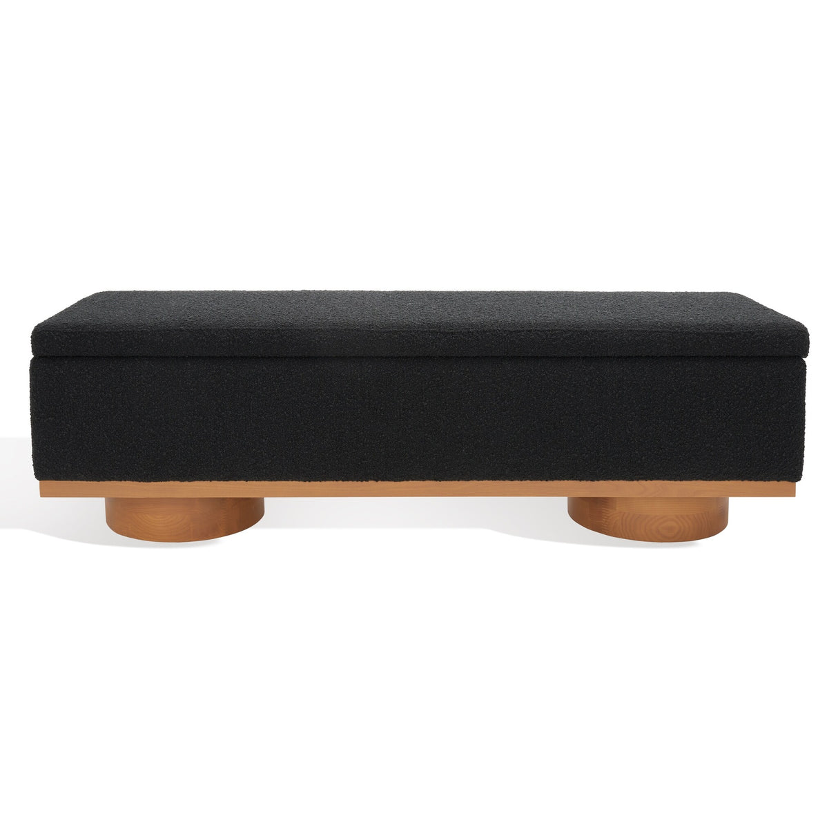 SAFAVIEH Couture Sunneva Boucle Storage Bench - 61 In. W x 20 In. D x 19 In. H - 61Wx20Dx19H