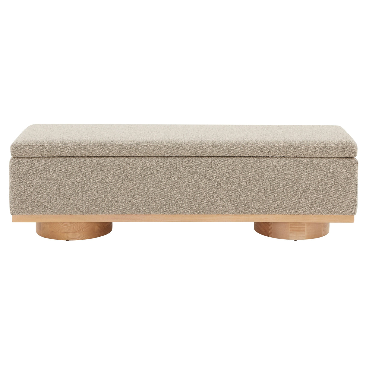 SAFAVIEH Couture Sunneva Boucle Storage Bench - 61 In. W x 20 In. D x 19 In. H - 61Wx20Dx19H