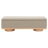 SAFAVIEH Couture Sunneva Boucle Storage Bench - 61 In. W x 20 In. D x 19 In. H - 61Wx20Dx19H